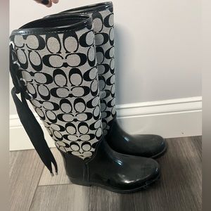 Coach Rainboots size 6